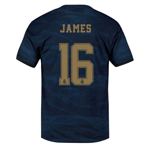 Camiseta Real Madrid NO.16 James Segunda equipo 2019-20 Azul